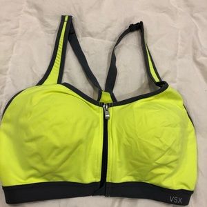 VS Knockout sports bra in neon yellow